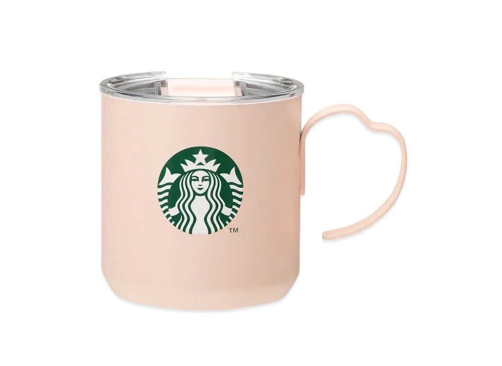 STARBUCKS SAKURA 2024 Stainless Steel Mug Petal Handle Pink 355ml "Pink"