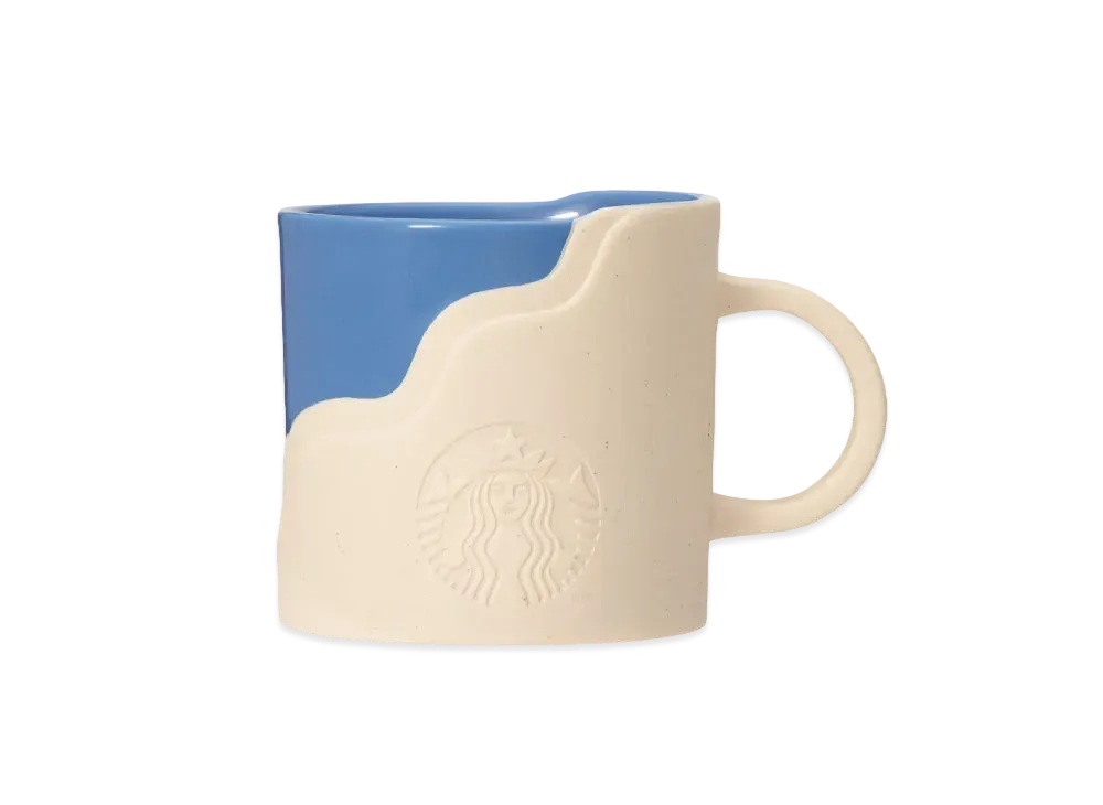 STARBUCKS Seaside Getaway Mugsy Side 414ml "Beige/Blue"