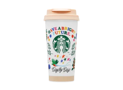 STARBUCKS Recycled Stainless Steel Togo Logo Tumbler 473ml "White"