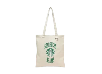 STARBUCKS x BEAMS Tote Bag College Design "Beige"