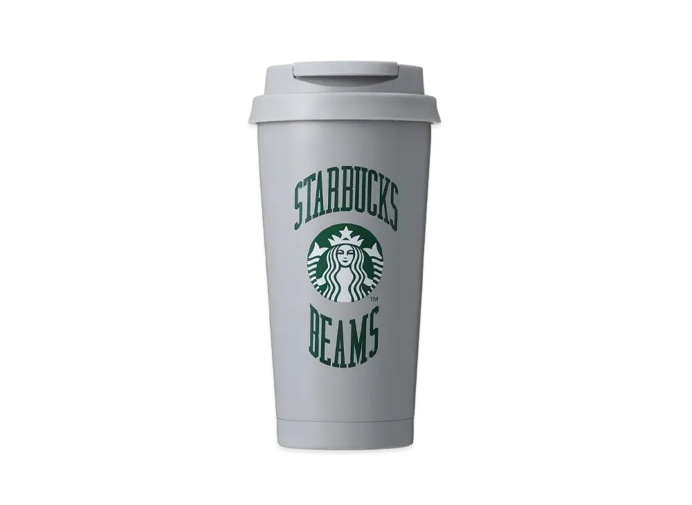 STARBUCKS x BEAMS Recycled Stainless Steel ToGo Logo Tumbler College Design 473ml "Gray"