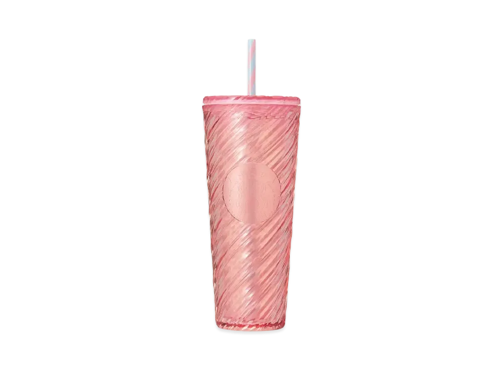 STARBUCKS Alpaca Boho Fest Logo Cold Cup Tumbler 710ml "Pink"