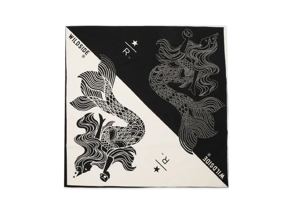 STARBUCKS RESERVE x WILDSIDE YOHJI YAMAMOTO Reserve Scarf "Black/White"