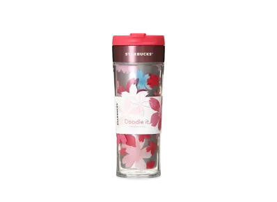 STARBUCKS Sakura 2018 Stainless Create Your Tumbler Clear 473ml "Pink"