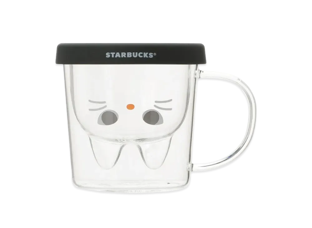 STARBUCKS Halloween 2024 Double Wall Glass Mug 296ml "Clear"