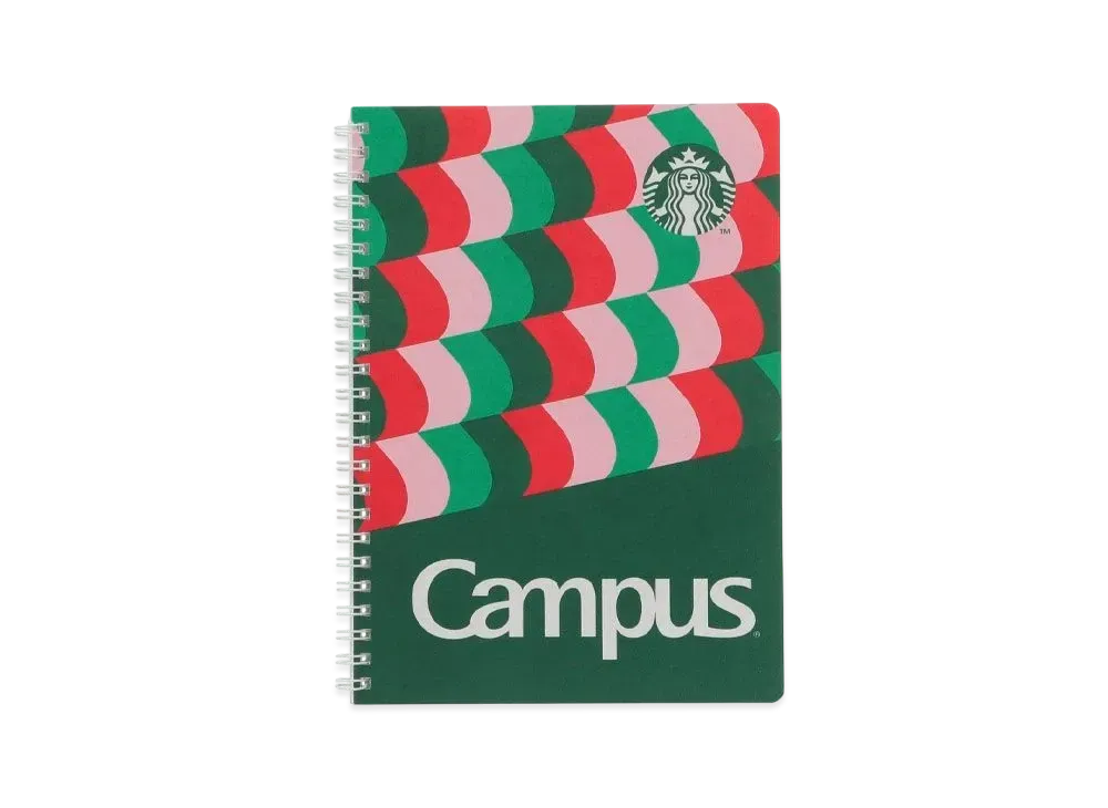 STARBUCKS Holidays 2024 Campus Ring Notebook "Greeb"