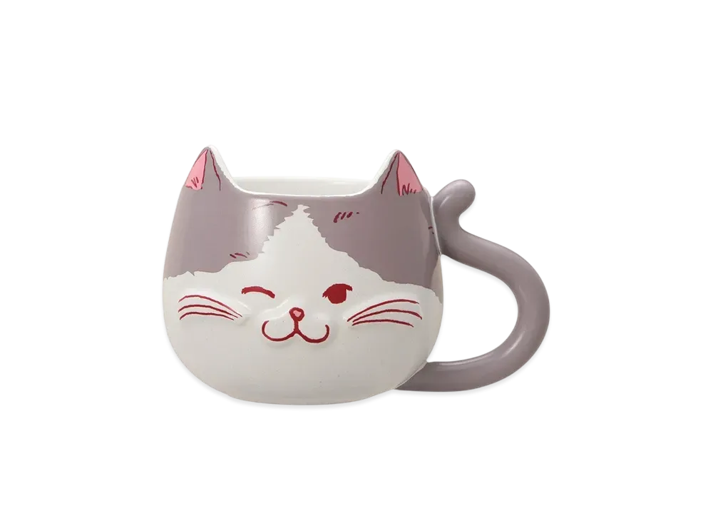 STARBUCKS Valentine 2025 Mug Cat Face 355ml "Gray"