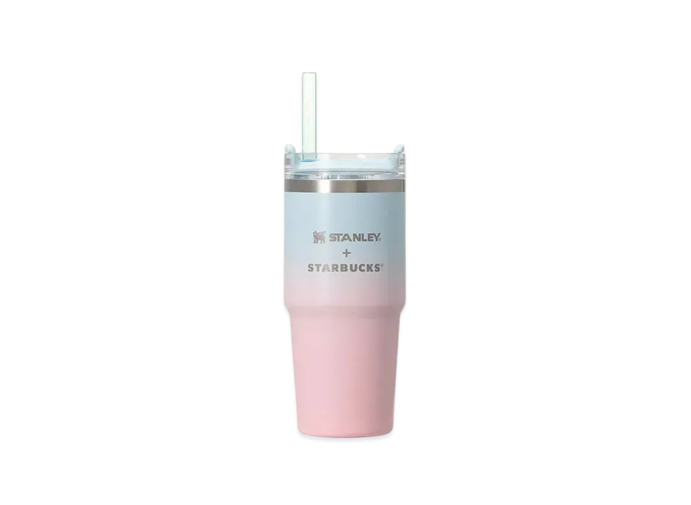 STARBUCKS SAKURA2025 3Way Stainless Steel Tumbler Stanley Pale Pink Gradation 414ml "Pink/Blue"