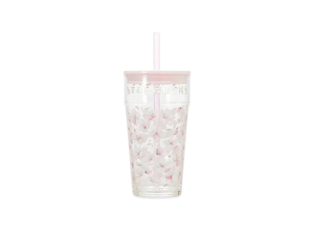 STARBUCKS SAKURA2025 Glass Tumbler 473ml "Pink"