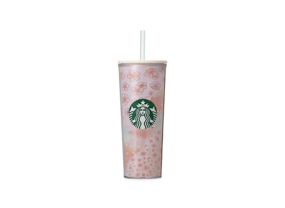 STARBUCKS SAKURA2025 Cold Cup Tumbler Layered 414ml "Pink"