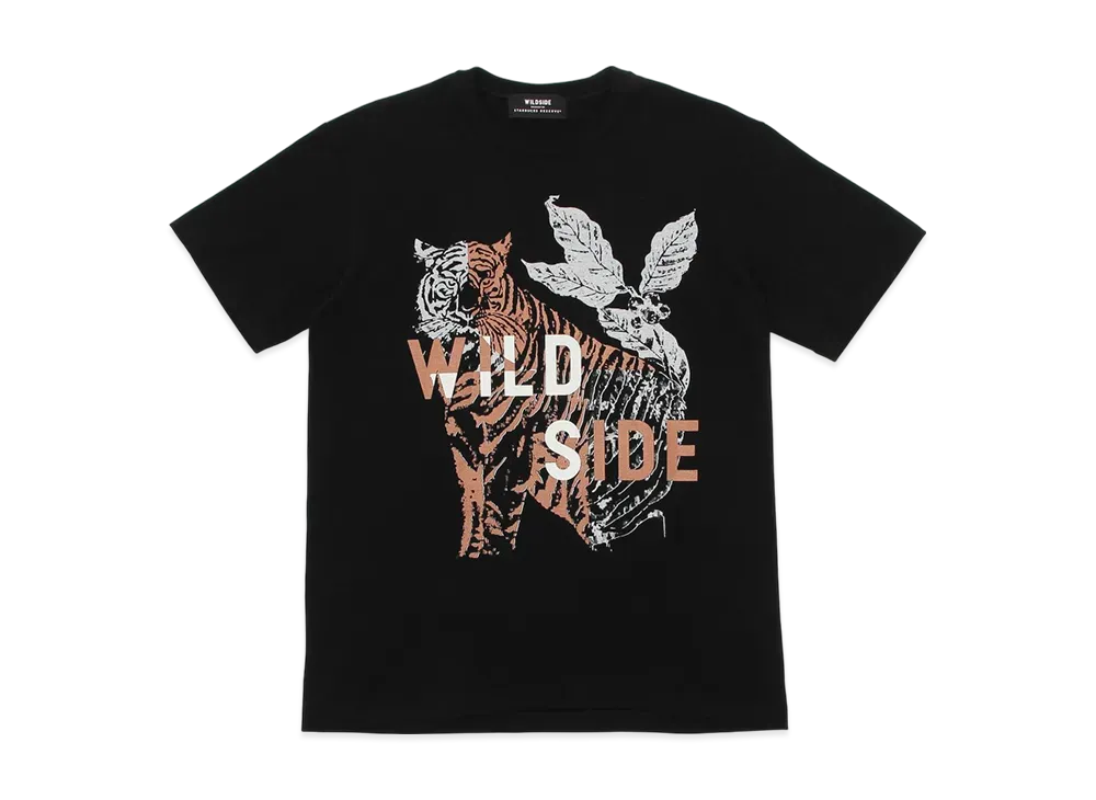 STARBUCKS x WILDSIDE Yohji Yamamoto Reserve T-shirt Tiger (front print) "Black"