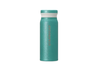 STARBUCKS Stainless Steel Bottle Glitter 488ml "Turquoise"