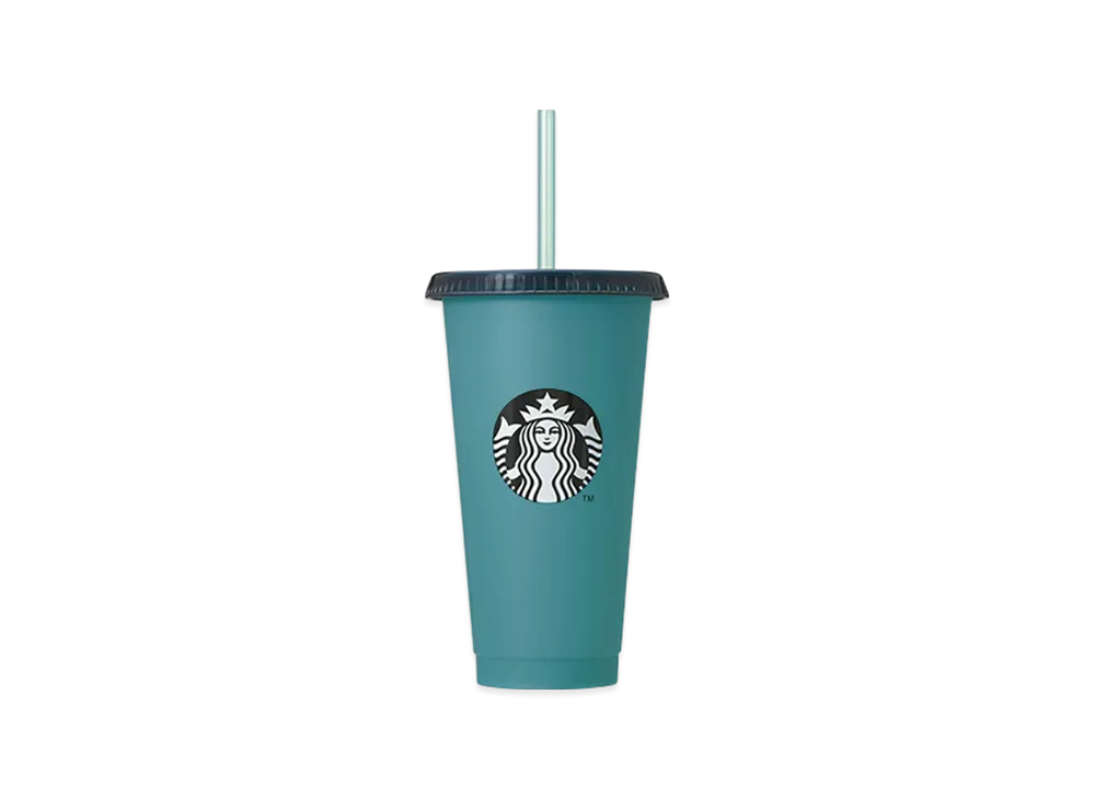 STARBUCKS Color Changing Reusable Cold Cup Dual 710ml "Blue"