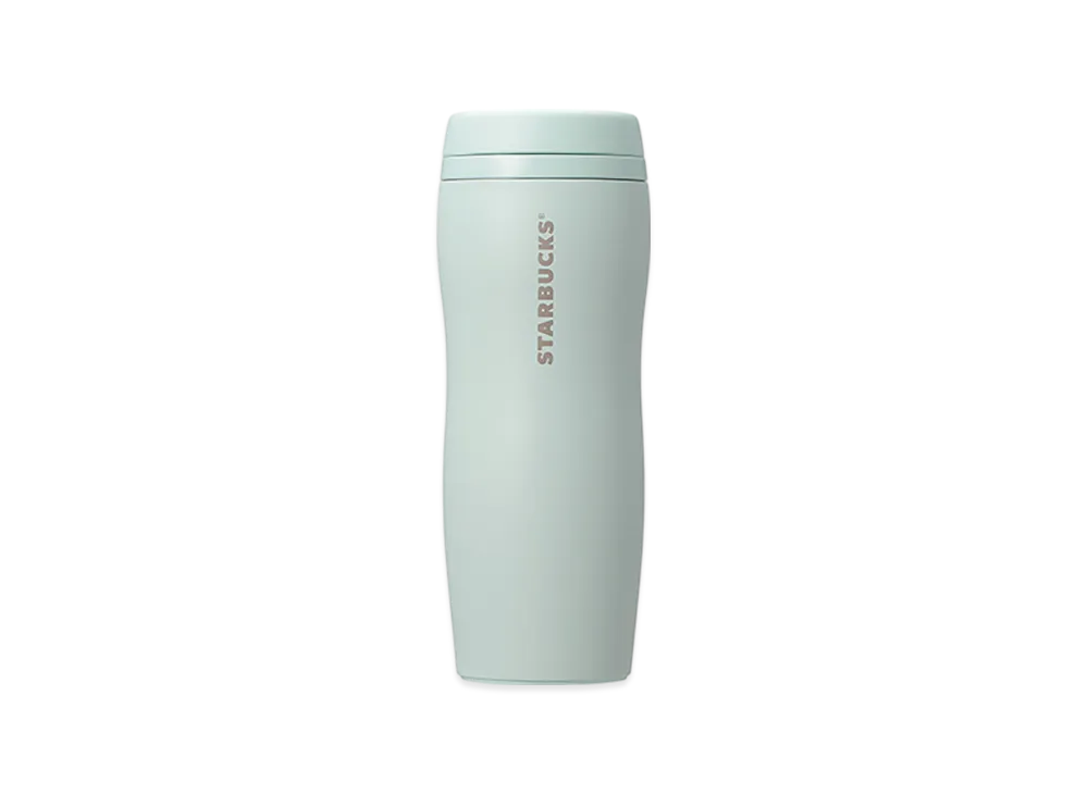 STARBUCKS Curved Recycled Stainless Bottle 355ml "Matte Light Green"