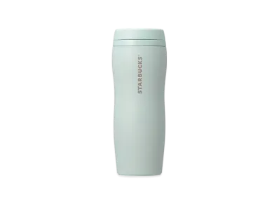 STARBUCKS Curved Recycled Stainless Bottle 355ml "Matte Light Green"