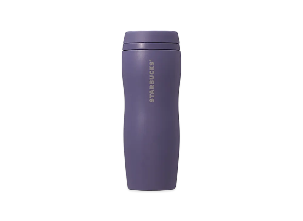 STARBUCKS Curved Recycled Stainless Bottle 355ml "Matte Purple"