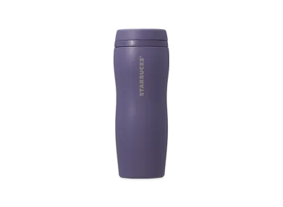 STARBUCKS Curved Recycled Stainless Bottle 355ml "Matte Purple"
