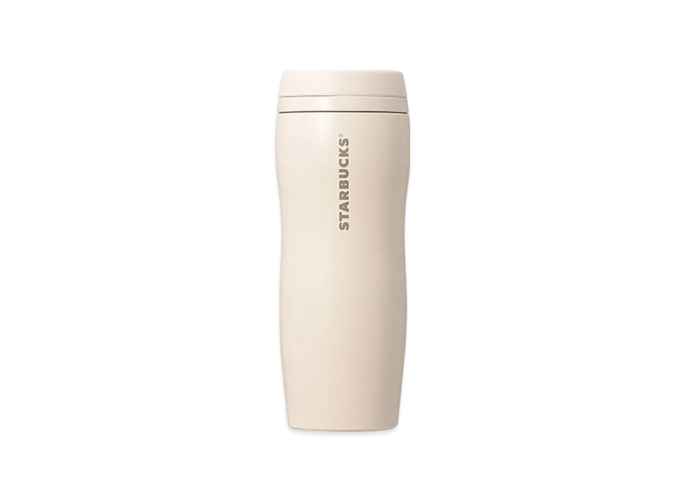 STARBUCKS Curved Recycled Stainless Bottle 355ml "Matte Beige"