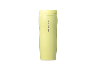 STARBUCKS Curved Recycled Stainless Bottle 355ml "Pearl Yellow"