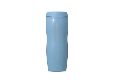 STARBUCKS Curved Recycled Stainless Bottle 355ml "Pearl Light Blue"