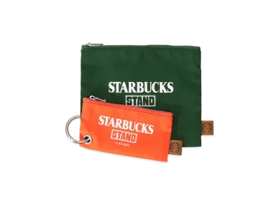 STARBUCKS STAND x BEAMS 2Set Pouch Set "Green"