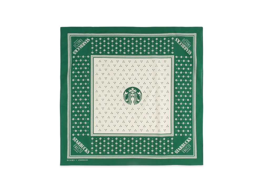 STARBUCKS STAND x BEAMS Bandana "Green"