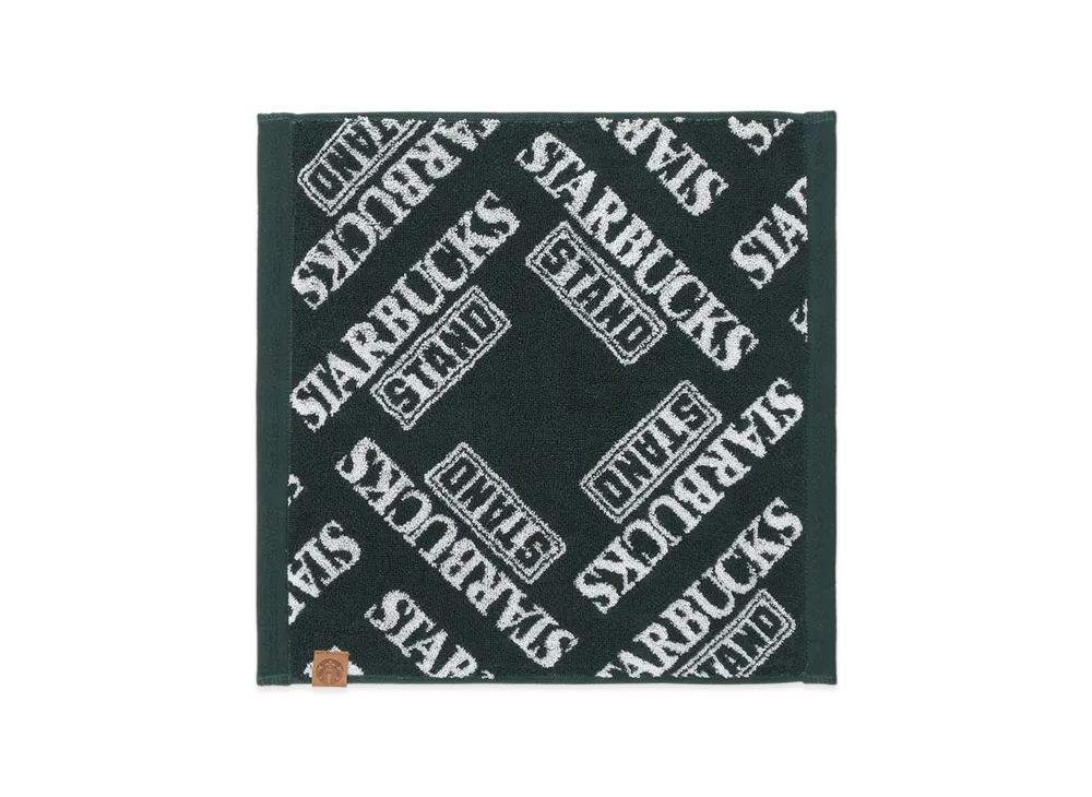 STARBUCKS STAND x BEAMS LOGO Hand Towel "Green"