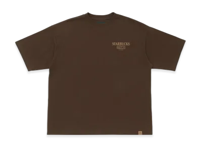 STARBUCKS STAND x BEAMS LOGO S/S T-Shirt "Brown"