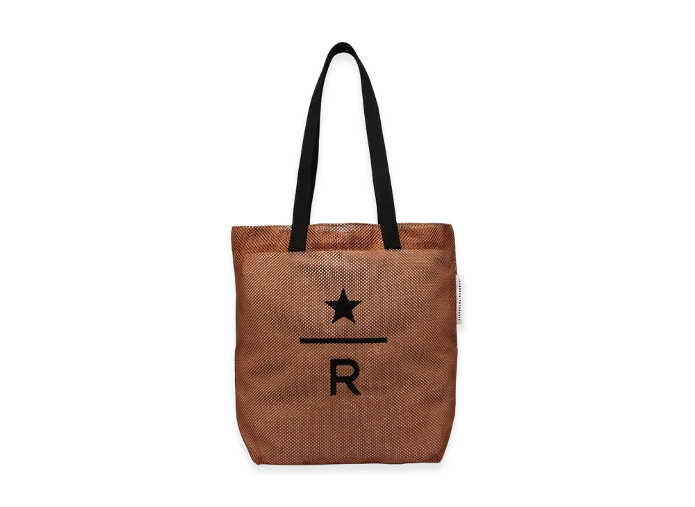 STARBUCKS STAND x BEAMS Reserve Mesh Tote Bag "Brown"