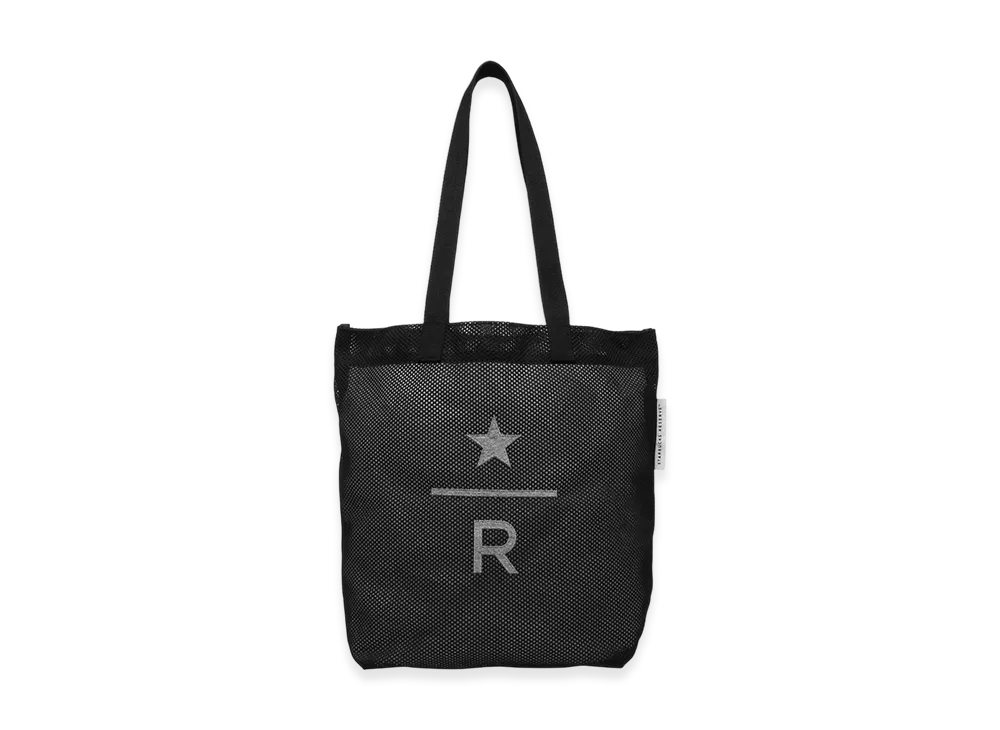 STARBUCKS STAND x BEAMS Reserve Mesh Tote Bag "Black"