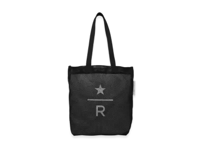 STARBUCKS STAND x BEAMS Reserve Mesh Tote Bag "Black"