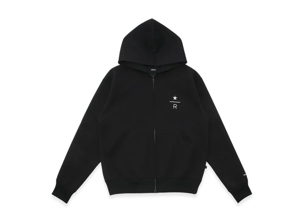 STARBUCKS STAND x BEAMS Reserve Recovery Wear Full-Zip Hoodie "Black"