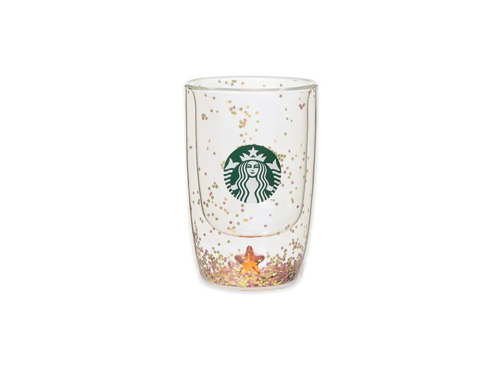 STARBUCKS Holiday 2025 Double Wall Heat-Resistant Glass Star 355ml "Clear"