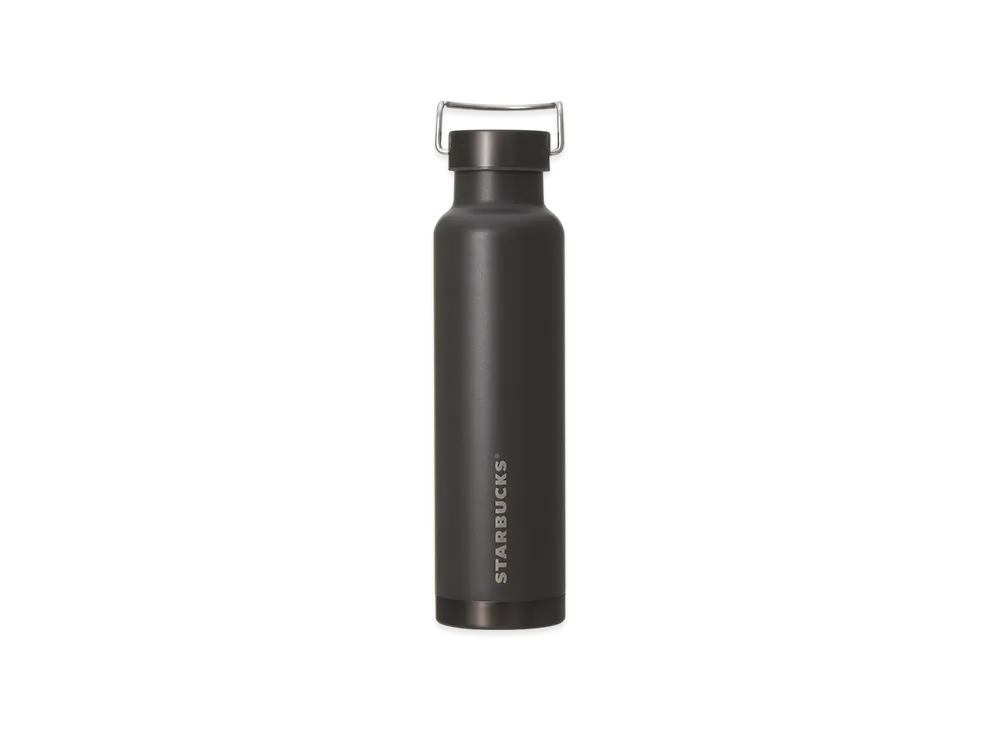 STARBUCKS Handle Lid Stainless Bottle 680ml "Matte Black"