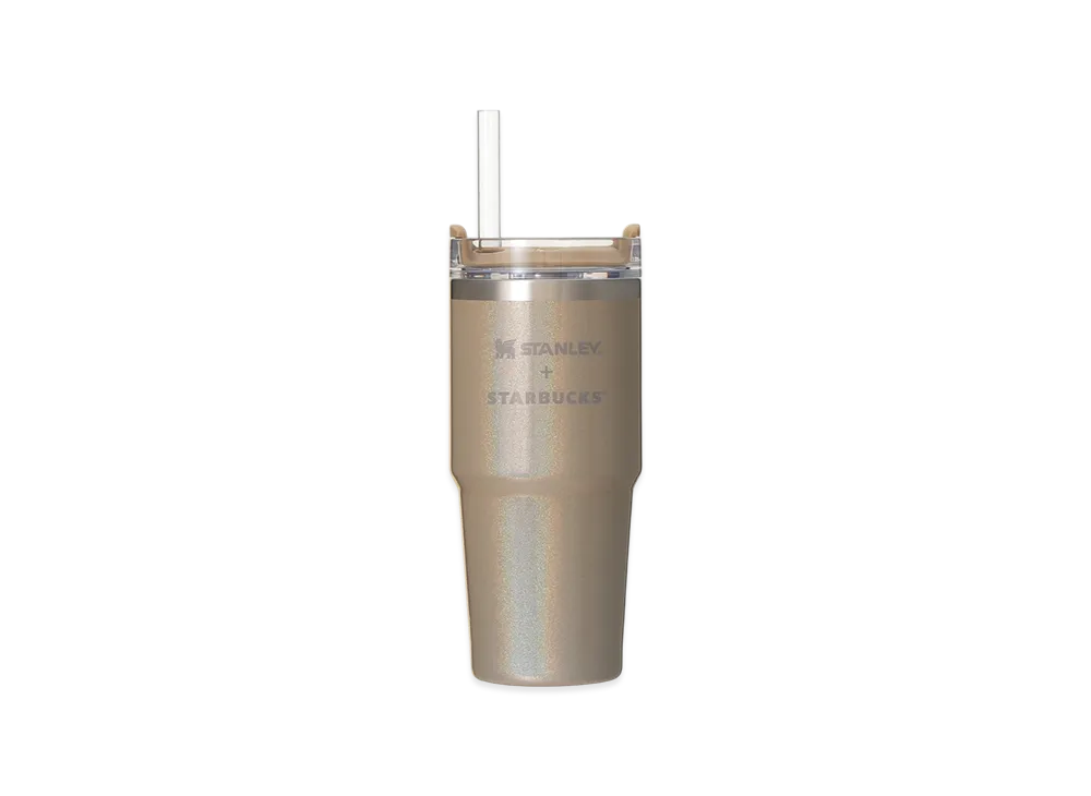 STARBUCKS 3WAY Stainless Tumbler STANLEY 414ml "Champagne Gold"