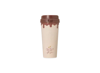 STARBUCKS Valentine 2026 Stainless Steel TOGO Bottle Chocolate 473ml "Ivory"
