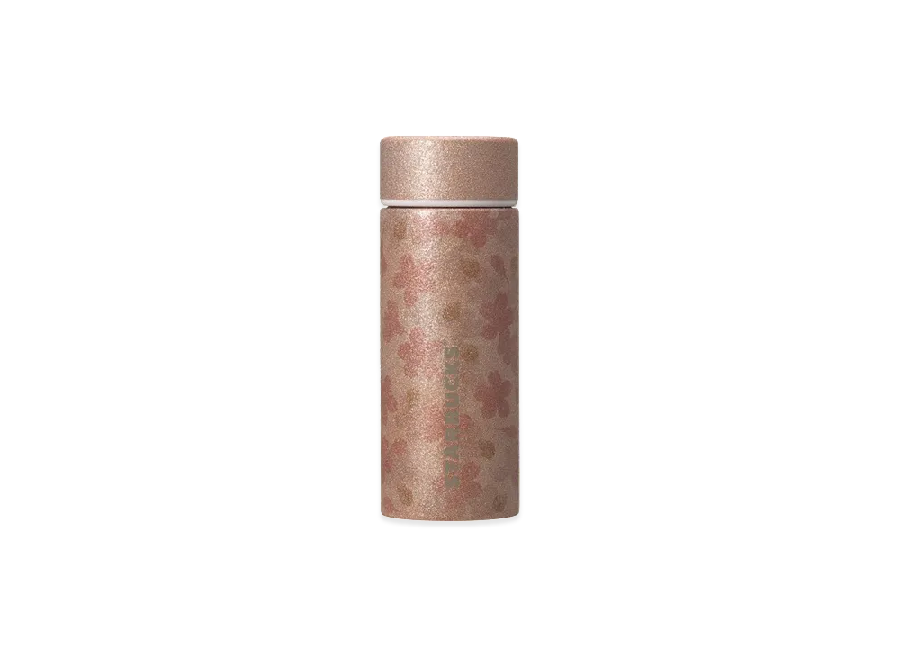 STARBUCKS SAKURA 2026 Stainless Bottle Glitter 355ml "Pink Beige"