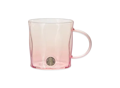 STARBUCKS SAKURA 2026 Heat-Resistant Glass Mug Medal 355ml "Pink"