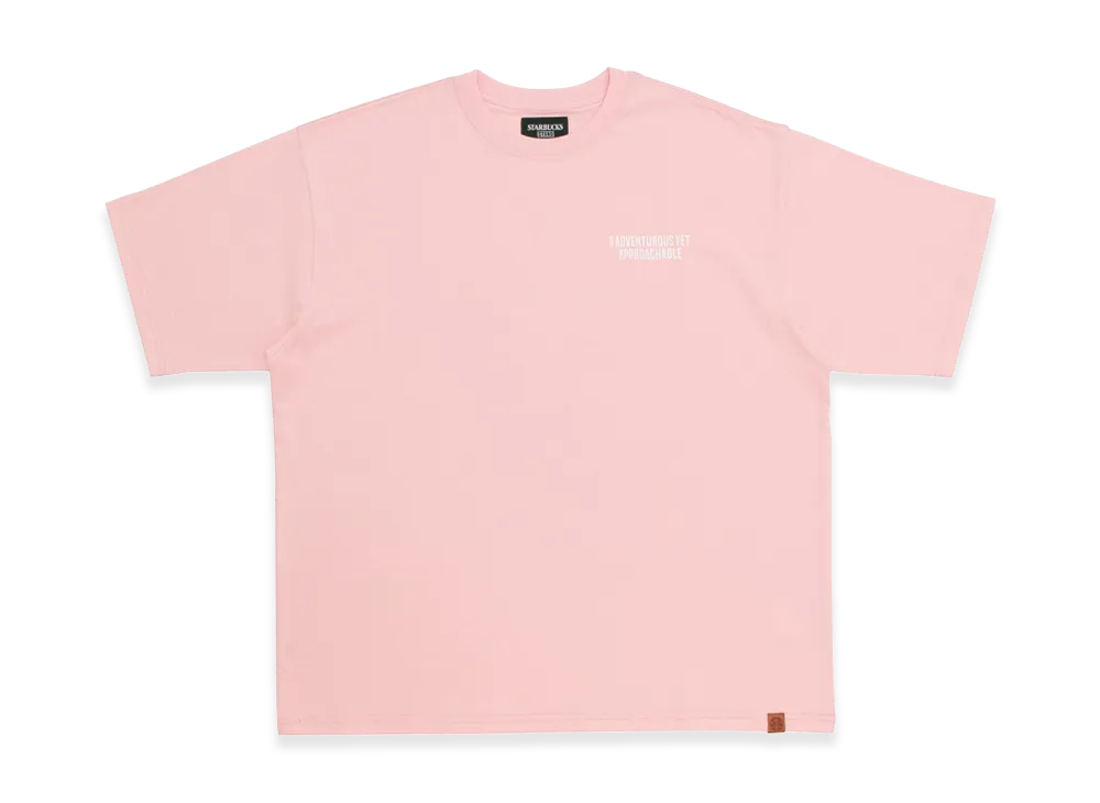 STARBUCKS STAND by BEAMS Animal Print T-Shirt Flamingo "Pink"
