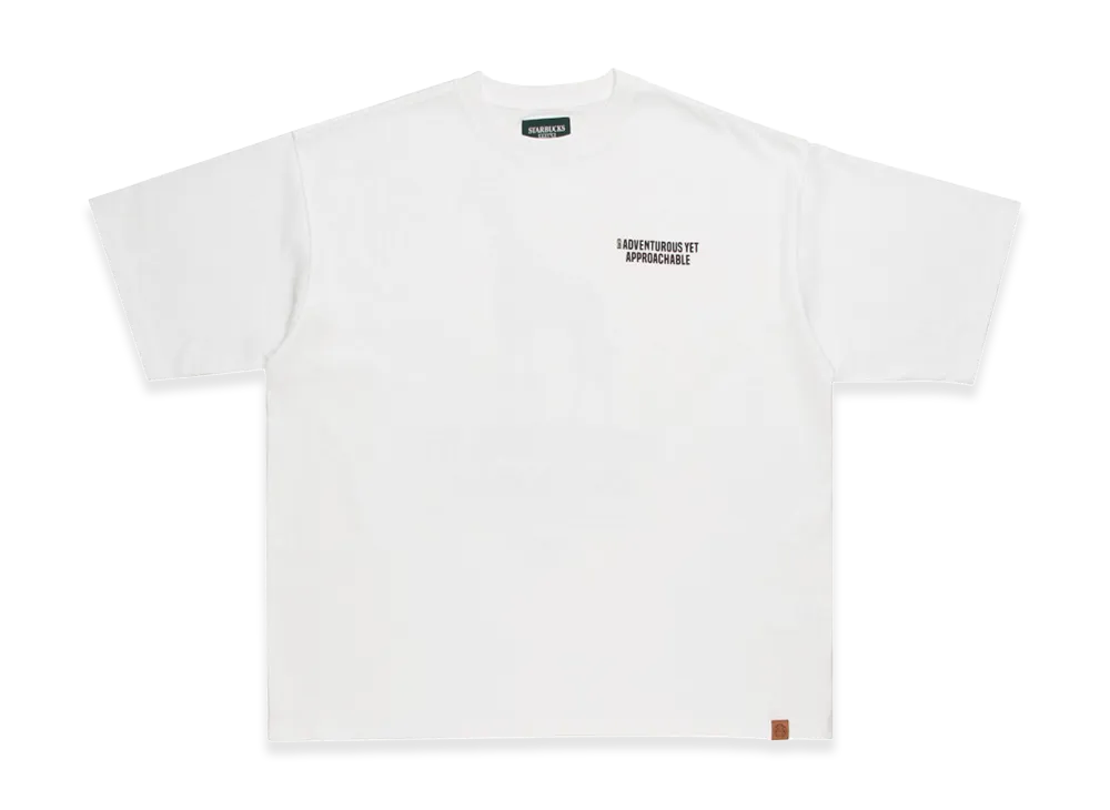 STARBUCKS STAND by BEAMS Animal Print T-Shirt Giraffe "White"