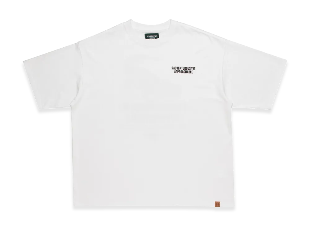 STARBUCKS STAND by BEAMS Animal Print T-Shirt Nile Crocodile "White"
