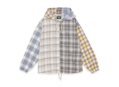 STARBUCKS STAND by BEAMS Crazy Pattern Hooded Shirt Blouson "Beige"