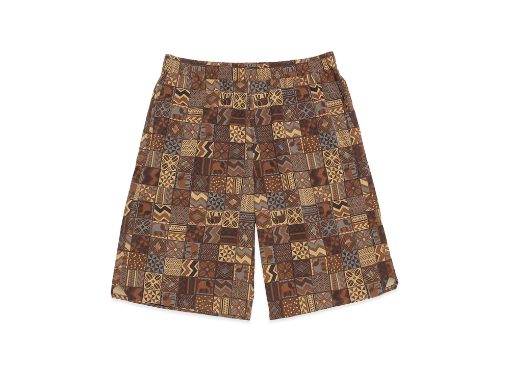 STARBUCKS STAND by BEAMS All-Over Print Shorts "Brown"