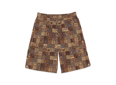 STARBUCKS STAND by BEAMS All-Over Print Shorts "Brown"