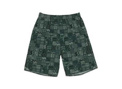 STARBUCKS STAND by BEAMS All-Over Print Shorts "Green"