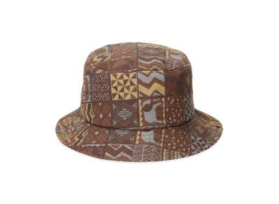 STARBUCKS STAND by BEAMS All-Over Print Bucket Hat "Brown"