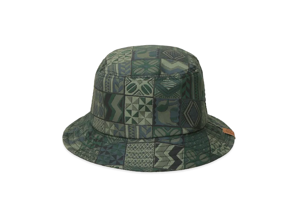 STARBUCKS STAND by BEAMS All-Over Print Bucket Hat "Green"