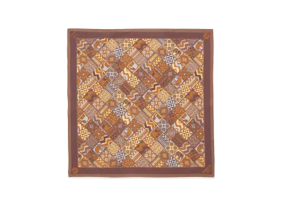 STARBUCKS STAND by BEAMS All-Over Print Bandana "Brown"