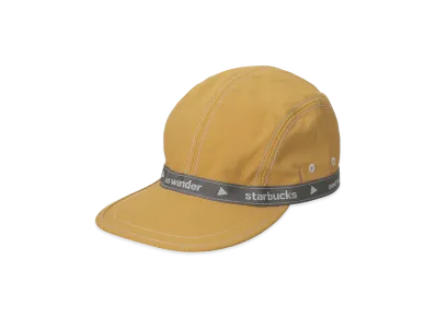 STARBUCKS x and wander Jacquard Tape Cap "Dark Yellow"
