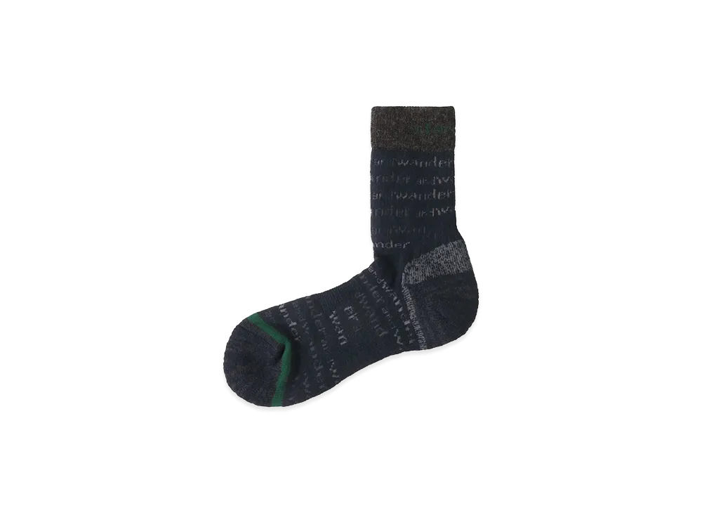STARBUCKS x and wander Wool Socks "Navy"
